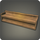 Banc en rondin rustique