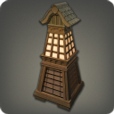 Lampe hingashienne sur piédestal