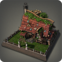 Mur de maisonnette champêtre