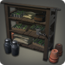 Rangement à outils de jardin