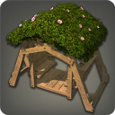 Balançoire de jardin rustique