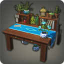 Table de travail de botaniste