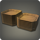 Série de plateaux de bois