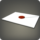 Lettre encore scellée