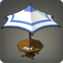 Table à parasol exotique