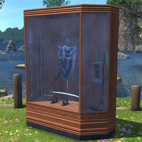 Vitrine extérieure d'armes