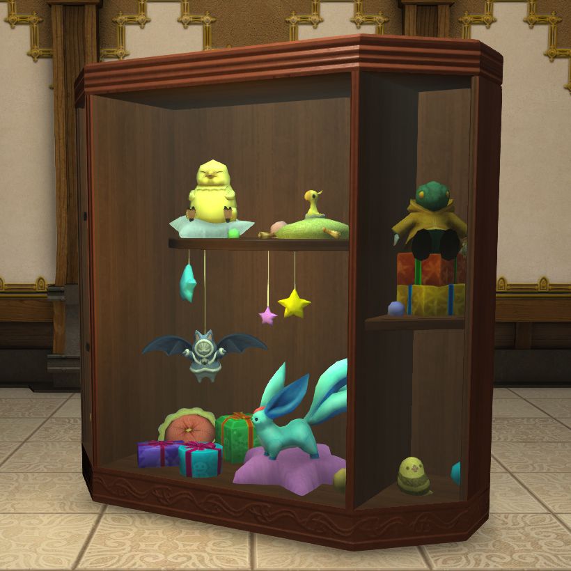 Vitrine de peluches