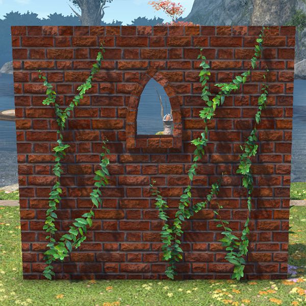 Pan de mur en briques