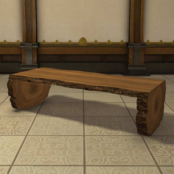 Table en rondin rustique