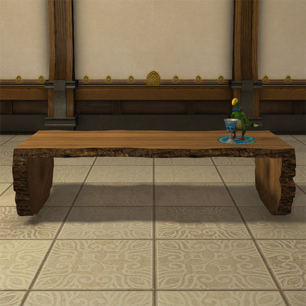 Table en rondin rustique