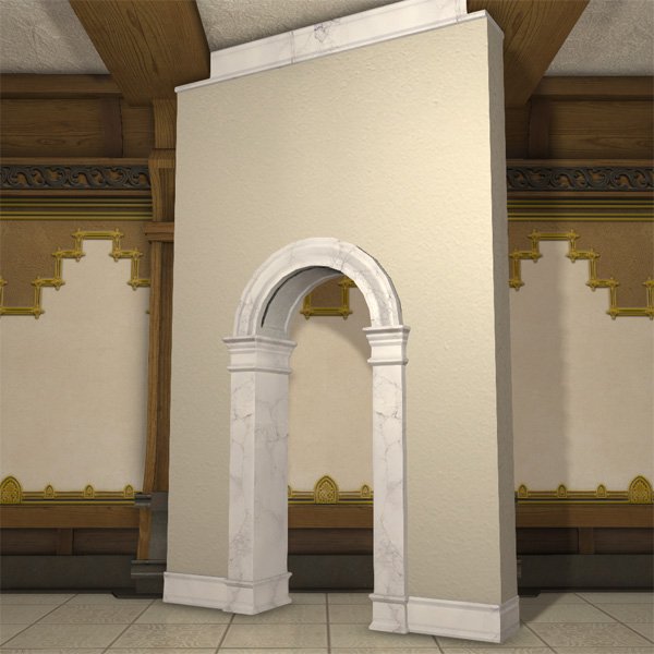 Partition en arche de marbre