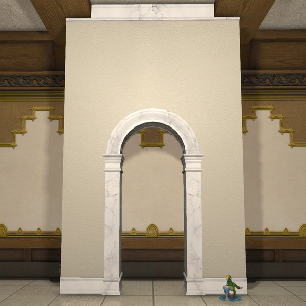 Partition en arche de marbre