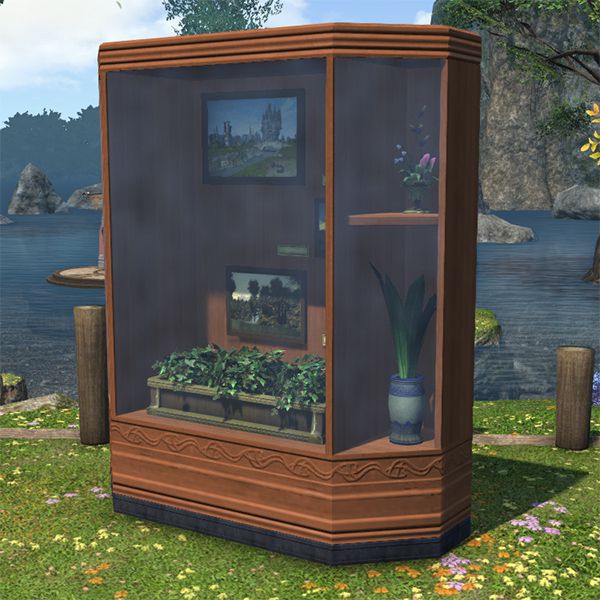 Vitrine extérieure de tableaux