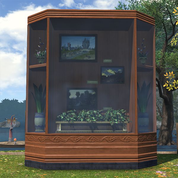 Vitrine extérieure de tableaux