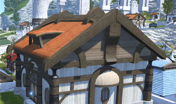 Toit de maisonnette en bois noscéenne