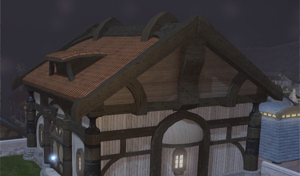 Toit de maisonnette en bois noscéenne