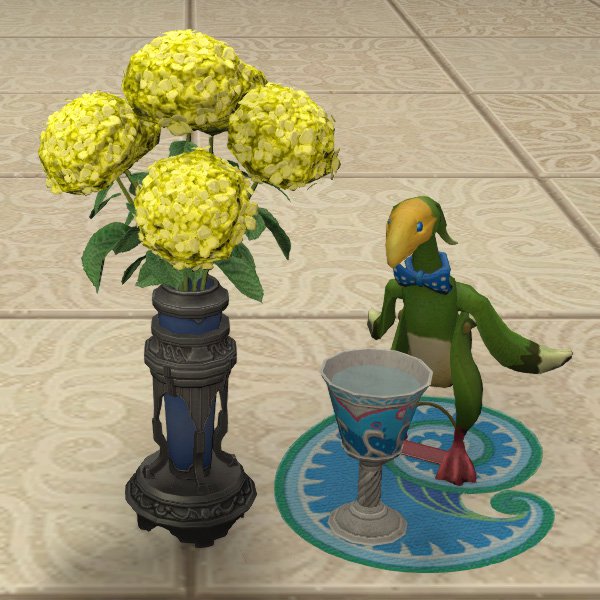 Bouquet d'hortensias jaunes