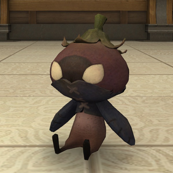 Chevalier aubergine en peluche