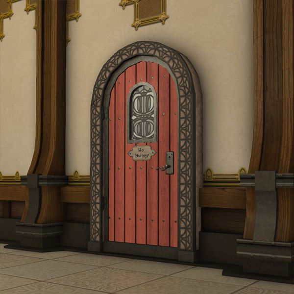 Imitation de porte fermée