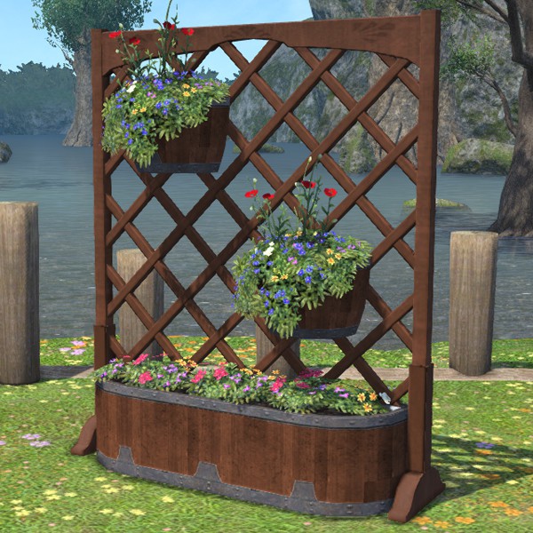 Jardinière à treillage