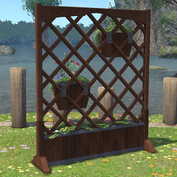 Jardinière à treillage