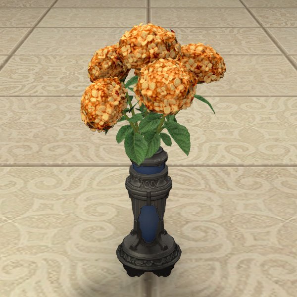 Bouquet d'hortensias orange