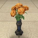 Bouquet d'hortensias orange