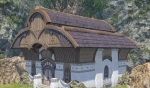 Toit de maisonnette en pierre sombrelinçoise