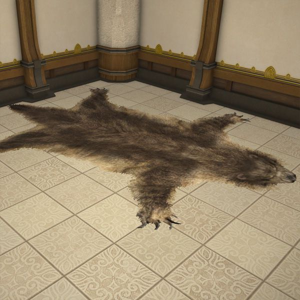 Tapis en peau d'ours