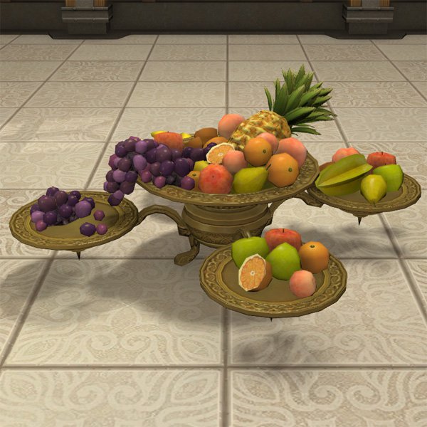 Plat de fruits de décadent