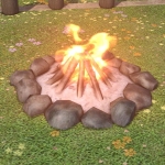 Feu de camp d'aventurier