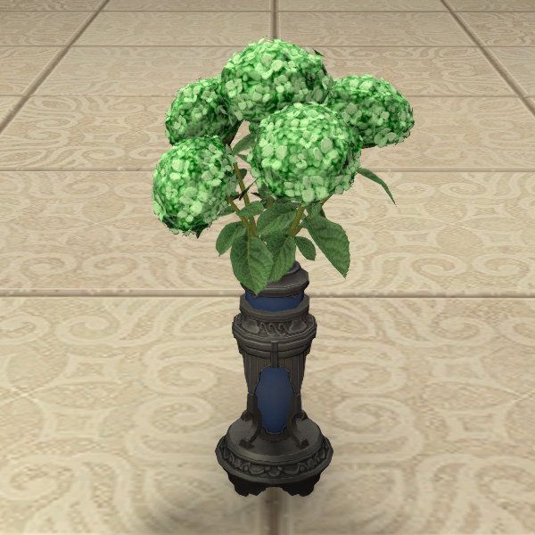 Bouquet d'hortensias verts