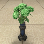Bouquet d'hortensias verts