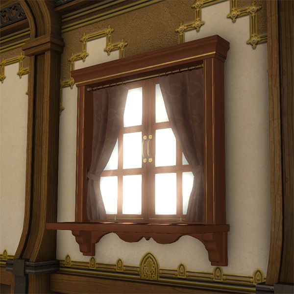 Imitation de fenêtre à rideaux