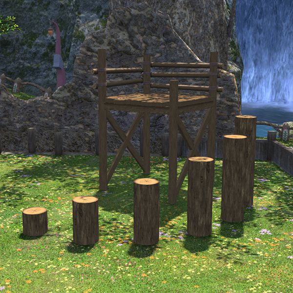 Terrasse en bois surélevée
