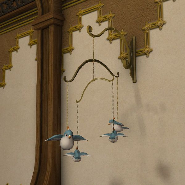 Mobile oiseau bleu