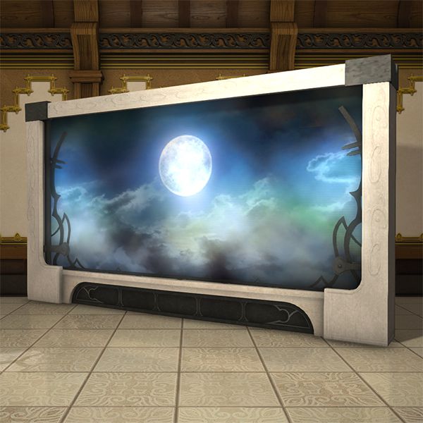 Paysage magique : pleine lune