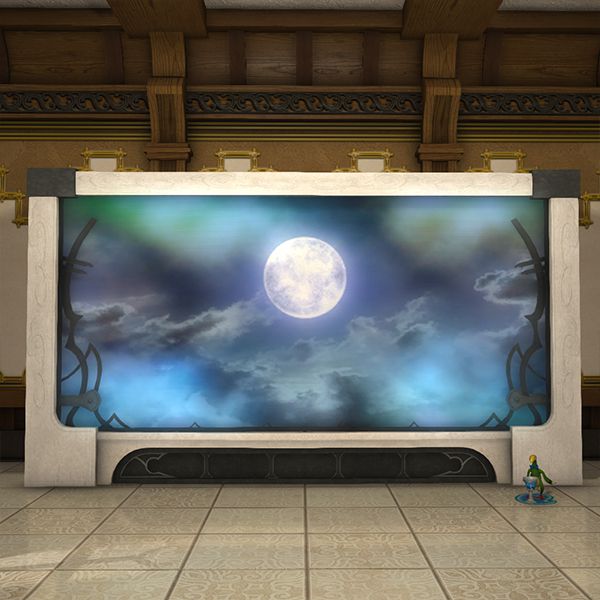 Paysage magique : pleine lune