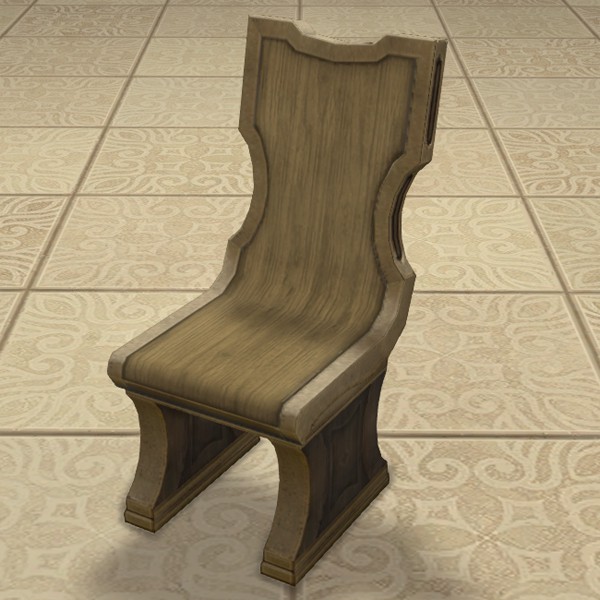 Chaise en bois thanalanaise