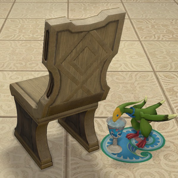 Chaise en bois thanalanaise