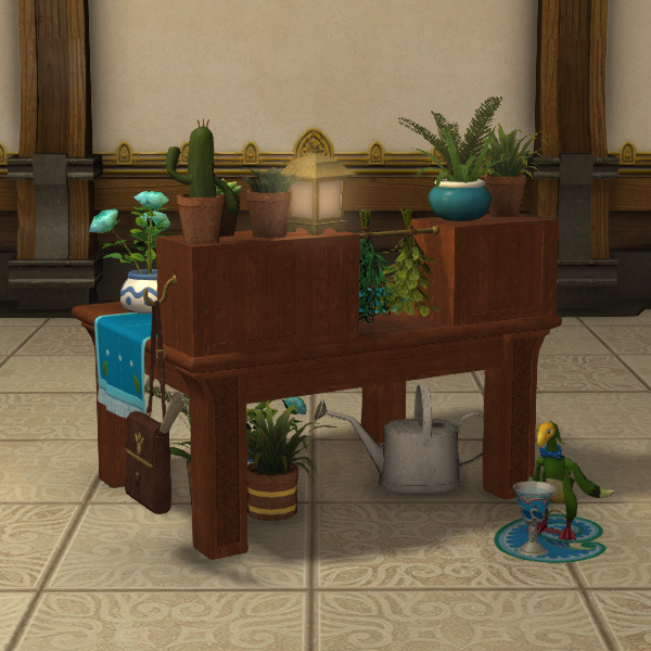 Table de travail de botaniste