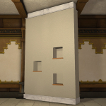 Cloison à niches carrées