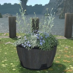 Jardinière bas-tonneau