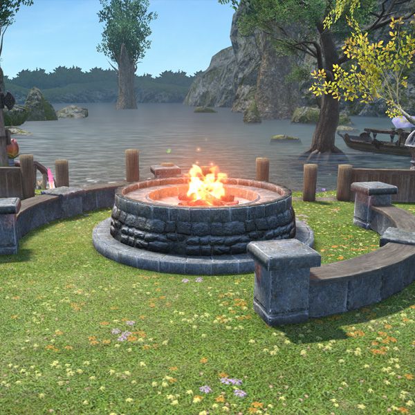 Feu de camp de chevalier