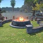 Feu de camp de chevalier