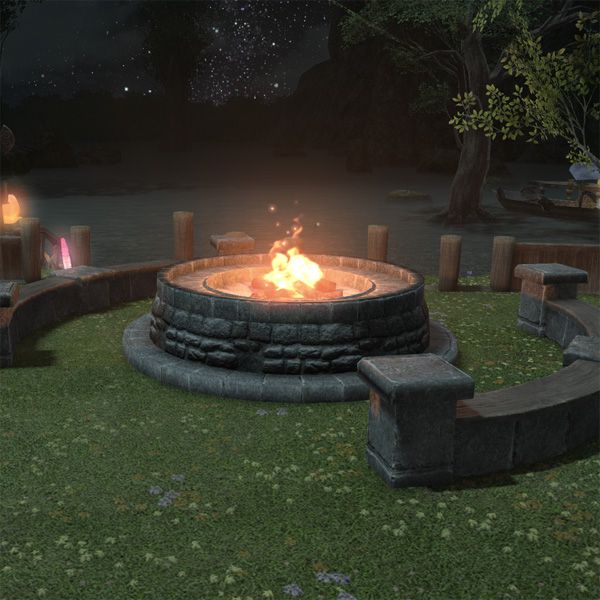 Feu de camp de chevalier