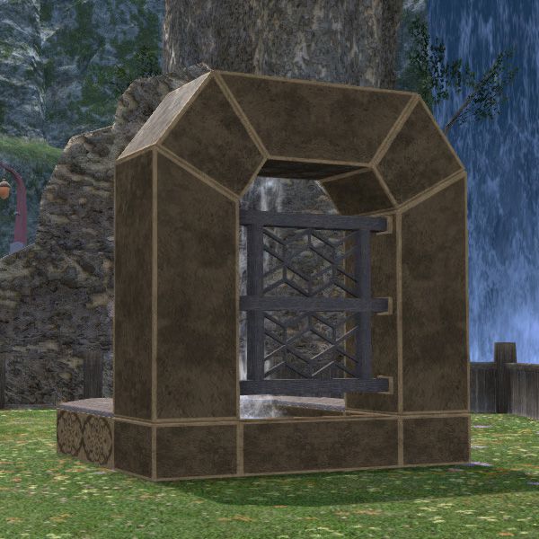 Fontaine décorée