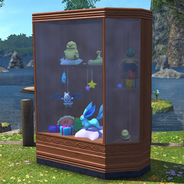 Vitrine extérieure de peluches