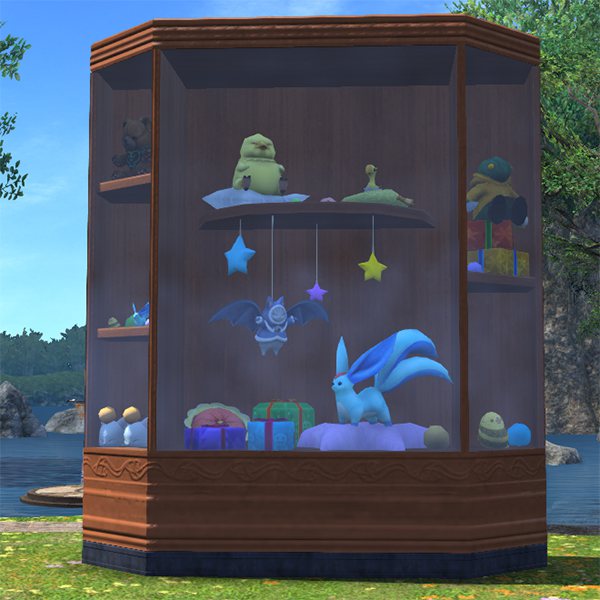 Vitrine extérieure de peluches