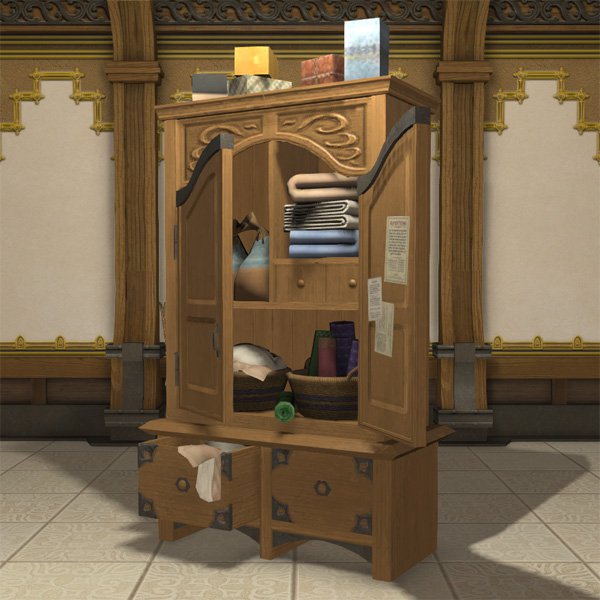 Armoire mal rangée
